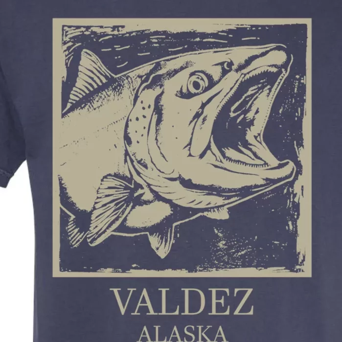 Fishing Town Souvenir Valdez Alaska Cute Gift Garment-Dyed Heavyweight T-Shirt