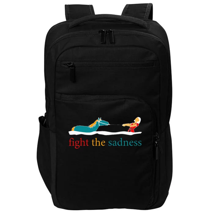 Fight The Sadness Funny Apparel Impact Tech Backpack