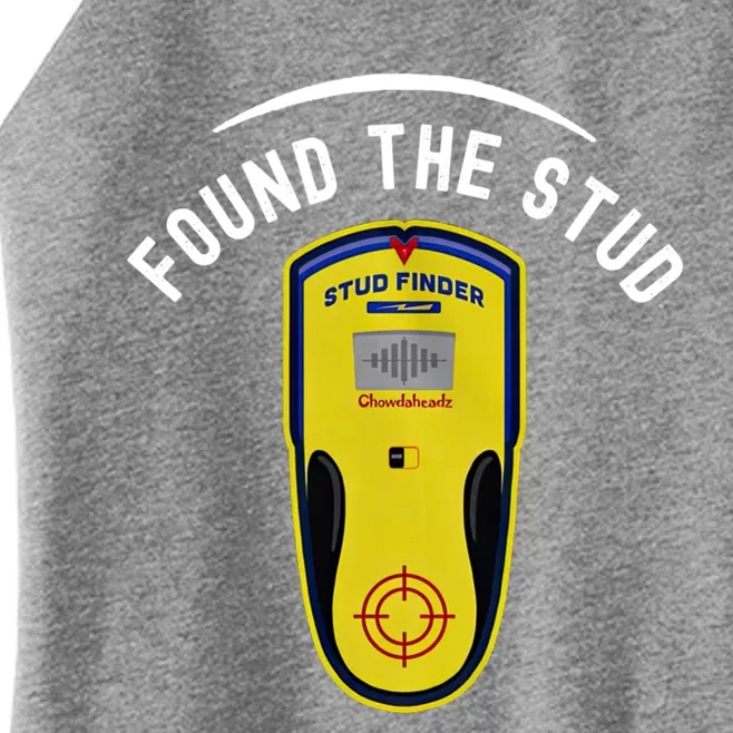 Found The Stud Dad Joke Handy Tools Funny Stud Finder Gift Women’s Perfect Tri Rocker Tank