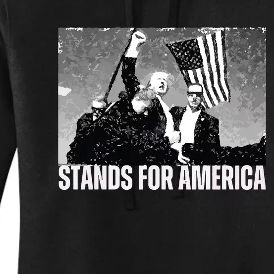 Fight Trump Shooting  Assassinate Trump Trump Shootout Political Shooting Women's Pullover Hoodie