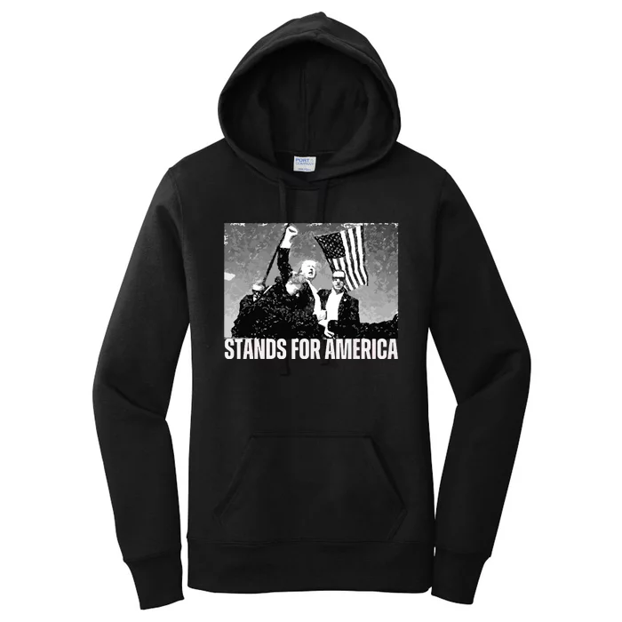 Fight Trump Shooting  Assassinate Trump Trump Shootout Political Shooting Women's Pullover Hoodie