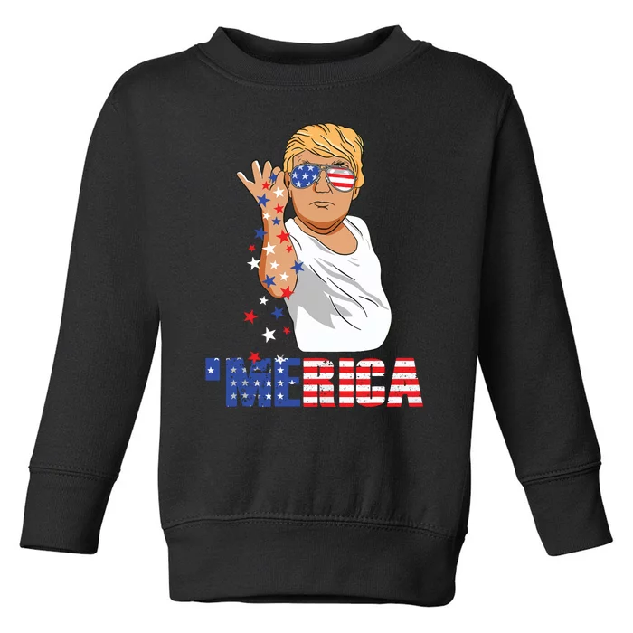 Funny Trump Salt Merica Freedom 4th Of July Gifts Tank Top Toddler Sweatshirt