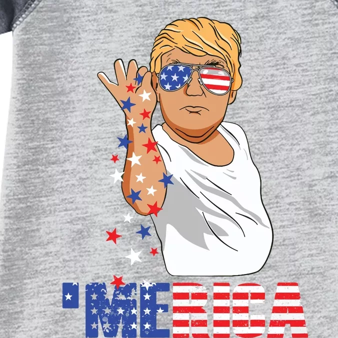 Funny Trump Salt Merica Freedom 4th Of July Gifts Tank Top Infant Baby Jersey Bodysuit