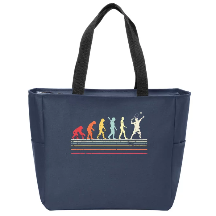 Funny Tennis Shirts Retro Style Zip Tote Bag