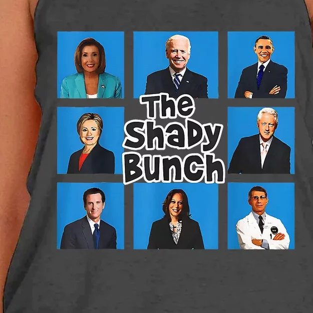 Funny The Shady Bunch 2024 Women's Knotted Racerback Tank