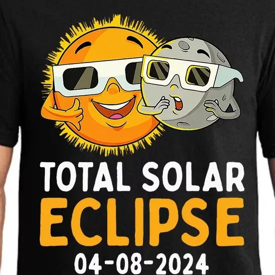 Funny Total Solar Eclipse April 8 2024 Pajama Set