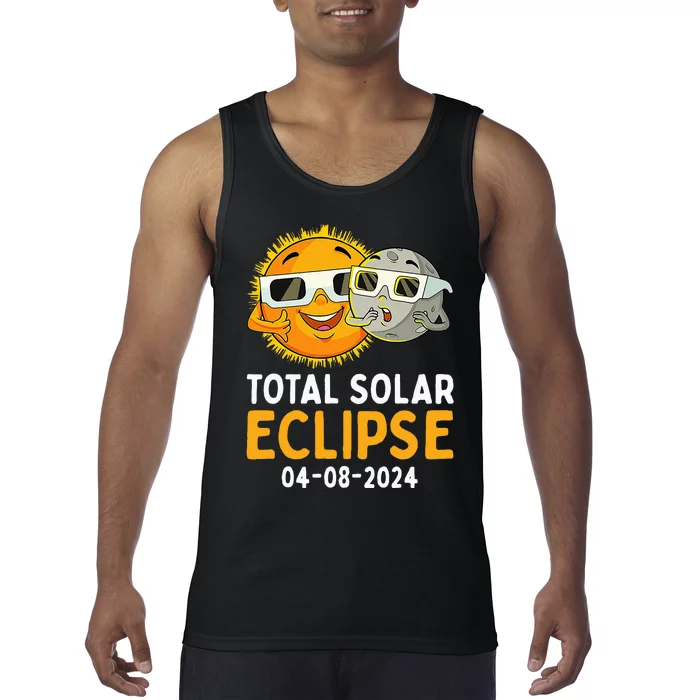 Funny Total Solar Eclipse April 8 2024 Tank Top