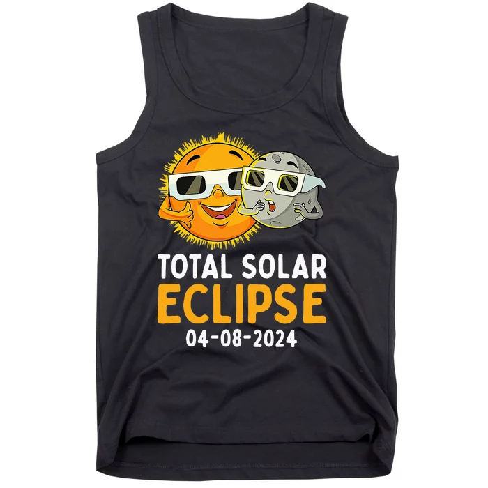 Funny Total Solar Eclipse April 8 2024 Tank Top