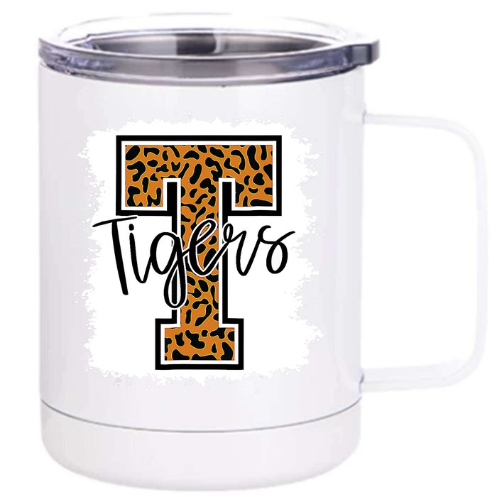 Football Tigers School Sports Fan Team Spirit Front & Back 12oz Stainless Steel Tumbler Cup