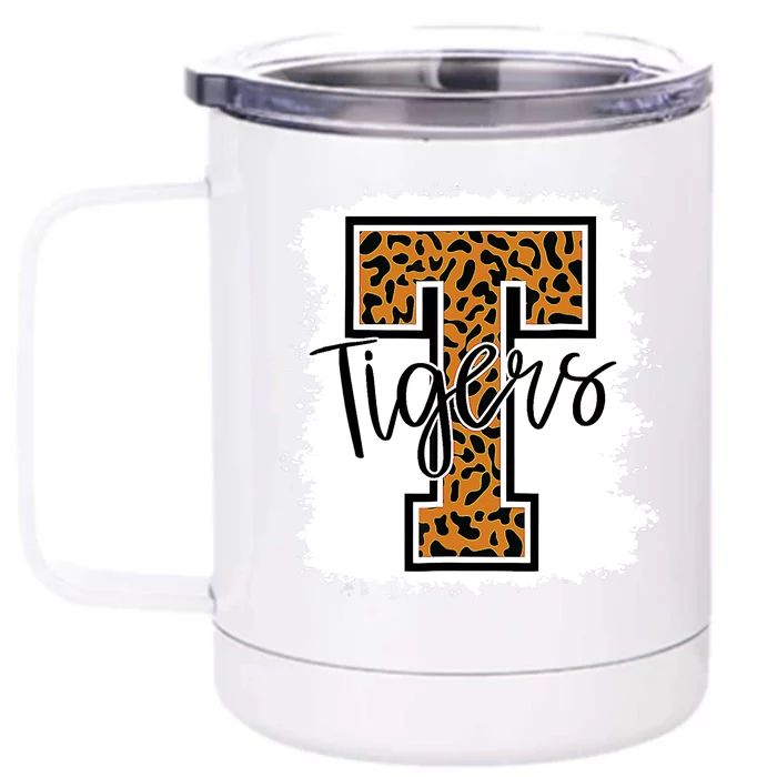 Football Tigers School Sports Fan Team Spirit Front & Back 12oz Stainless Steel Tumbler Cup