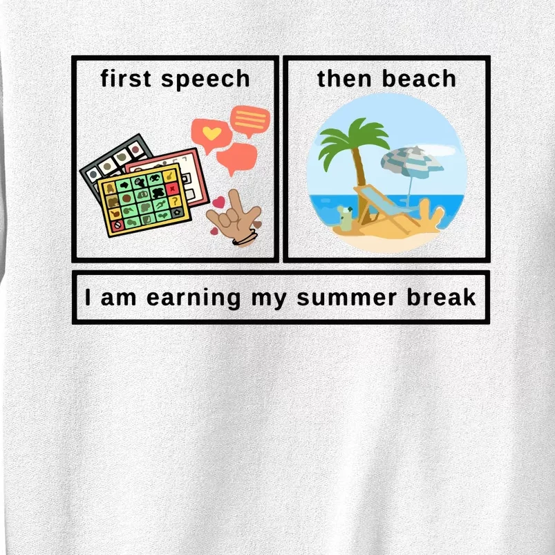 First Then Speech Therapy For Slpa Slp Sweatshirt