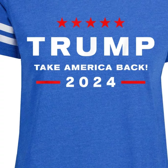 Free Trump Supporters Pro Trump Trump 2024 Take America Back Enza Ladies Jersey Football T-Shirt