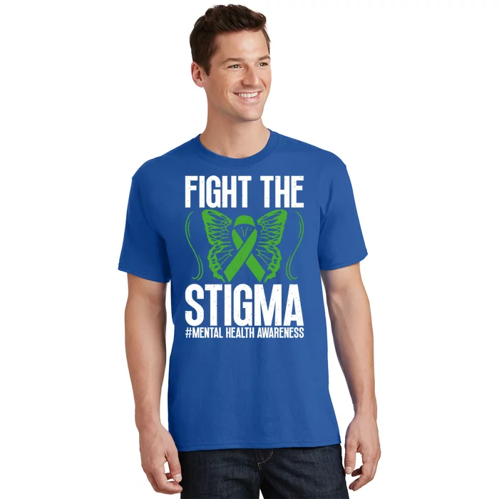 Fight The Stigma Anxiety Awareness Tal Health Disease Gift T-Shirt