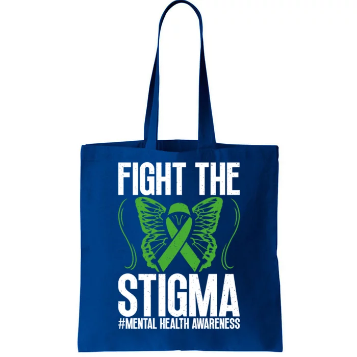 Fight The Stigma Anxiety Awareness Tal Health Disease Gift Tote Bag