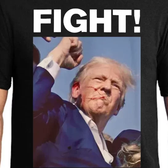 Fight! Trump Shot Trump Rally Fight For America Pajama Set