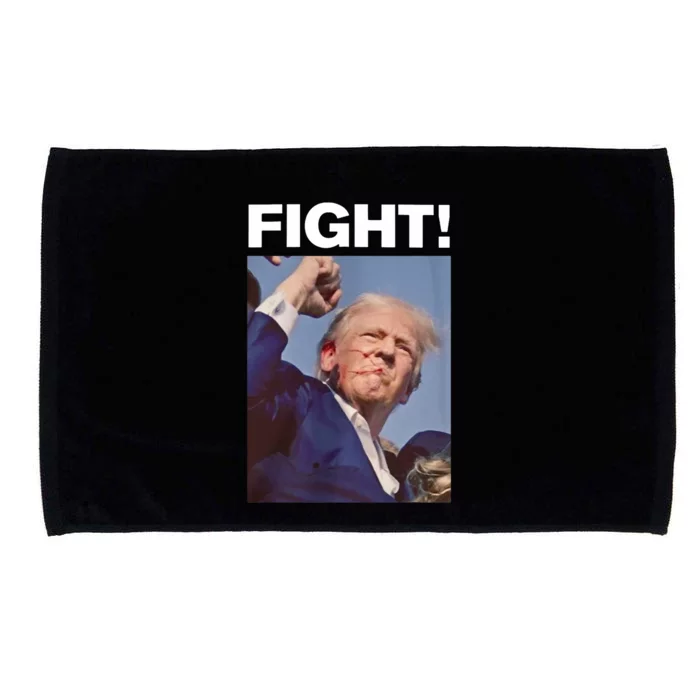 Fight! Trump Shot Trump Rally Fight For America Microfiber Hand Towel