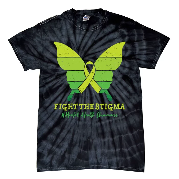 Fight The Stigma Mental Health Awareness Tie-Dye T-Shirt