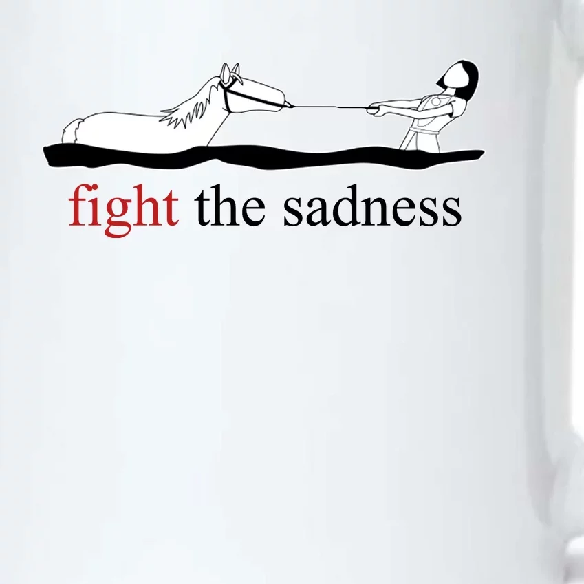 Fight The Sadness Artax Black Color Changing Mug