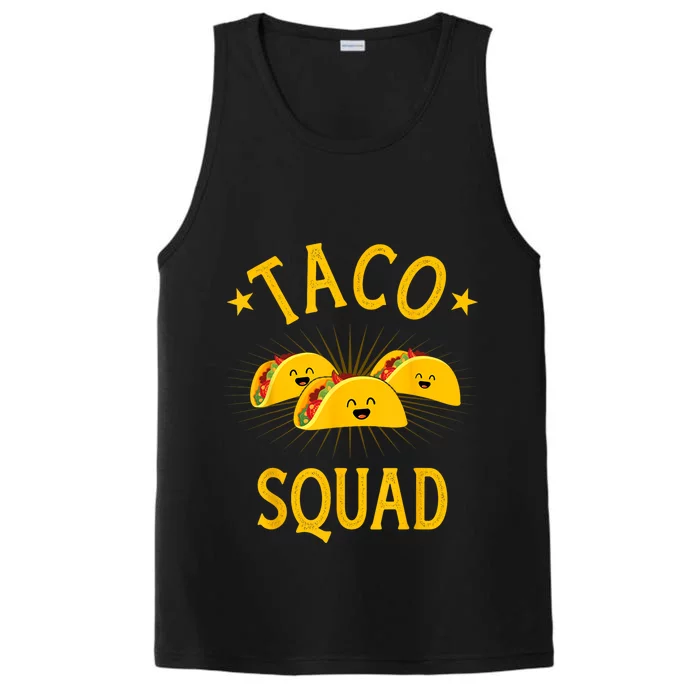 Funny Taco Squad For Taco Tuesday Crew And Cinco De Mayo Performance Tank