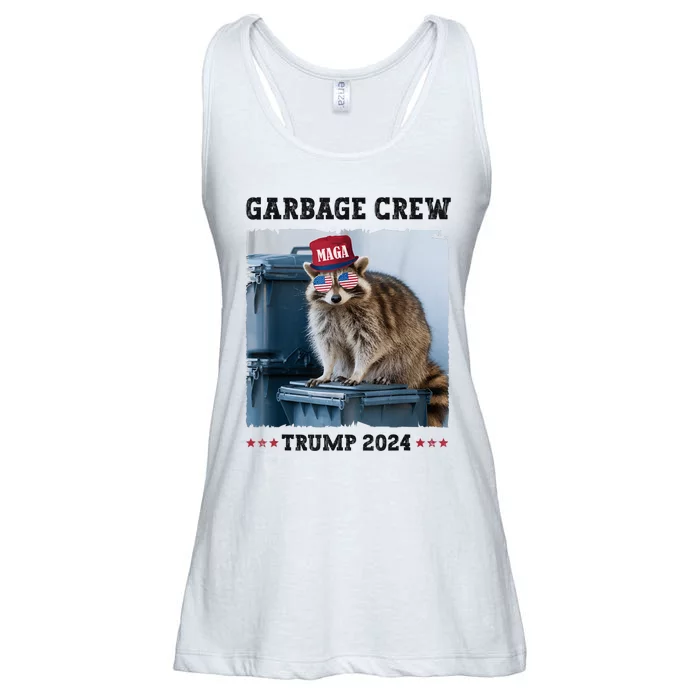 Funny Trump’S Supporters Are Garbage Joe Biden Garbage Crew Ladies Essential Flowy Tank