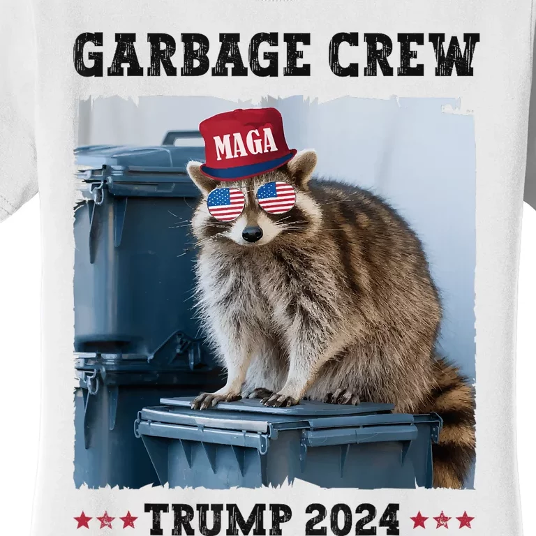 Funny Trump’S Supporters Are Garbage Joe Biden Garbage Crew Women's T-Shirt