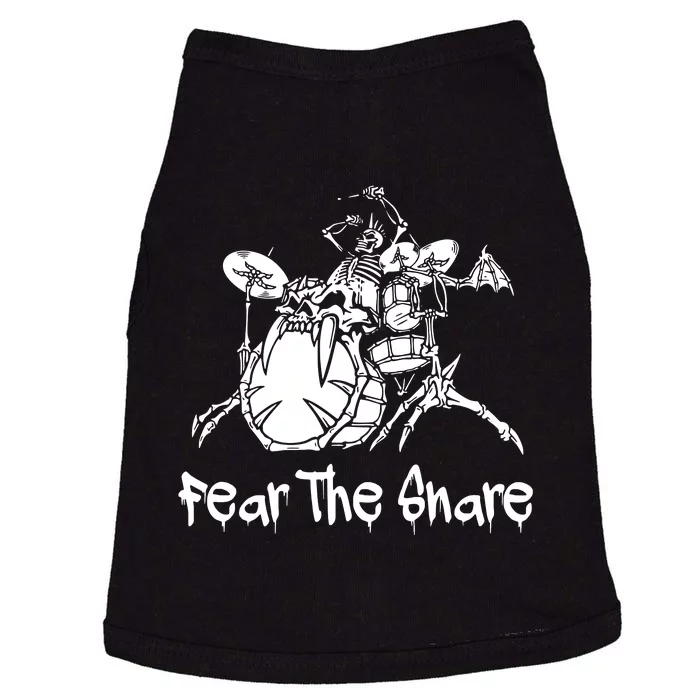 Fear The Snare Drummer Musician Drum Doggie Tank