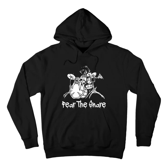 Fear The Snare Drummer Musician Drum Hoodie