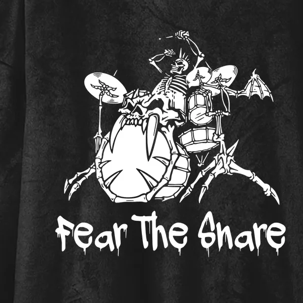 Fear The Snare Drummer Musician Drum Hooded Wearable Blanket