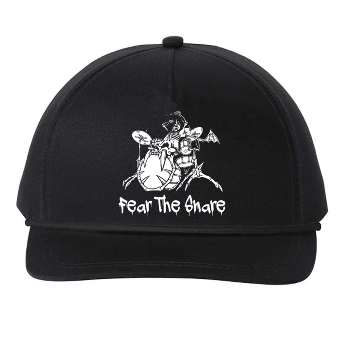 Fear The Snare Drummer Musician Drum Snapback Five-Panel Rope Hat