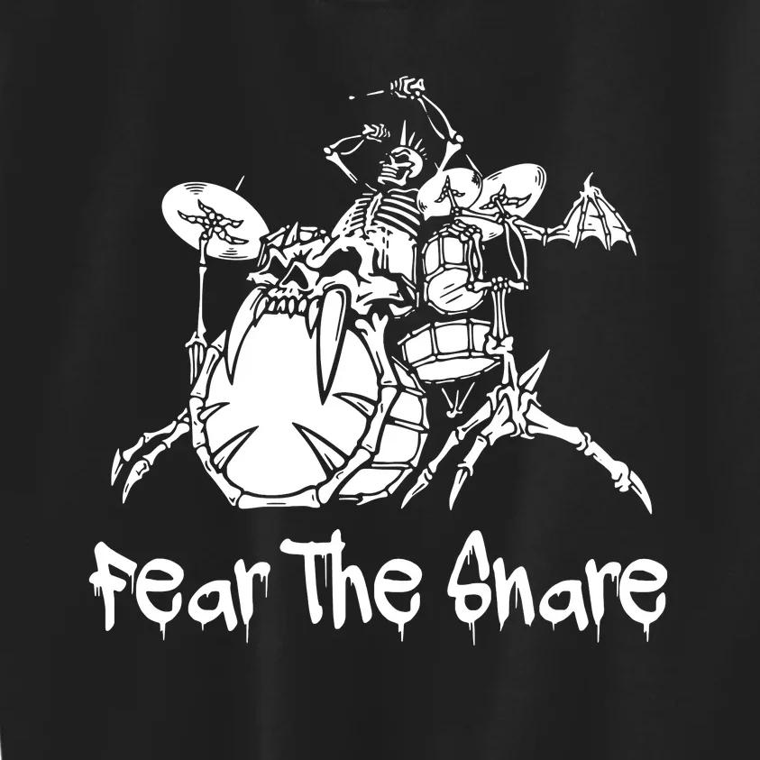 Fear The Snare Drummer Musician Drum Kids Sweatshirt