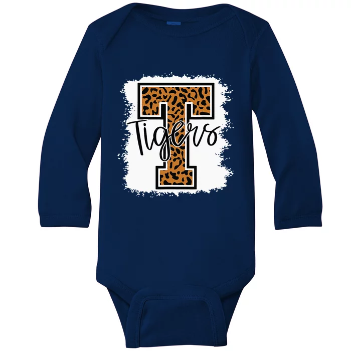 Football Tigers School Sports Fan Team Spirit Baby Long Sleeve Bodysuit