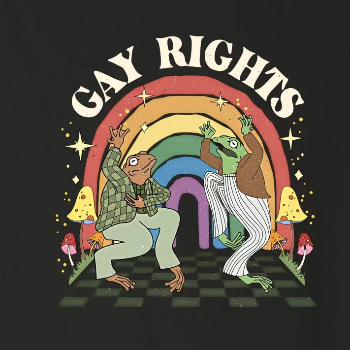 Frog & Toad Say Gay Rights Frog LGBT LGBTQ Rights L Rainbow Pride Month Toddler Long Sleeve Shirt