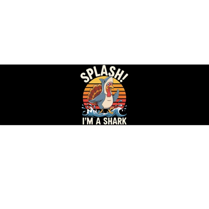 Funny Thanksgiving Turkey Shark Costume Family Holiday Gifts Bumper Sticker