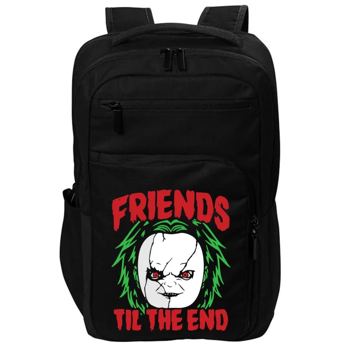 Friends Till The End Lazy Halloween Costume Horror Movie Impact Tech Backpack