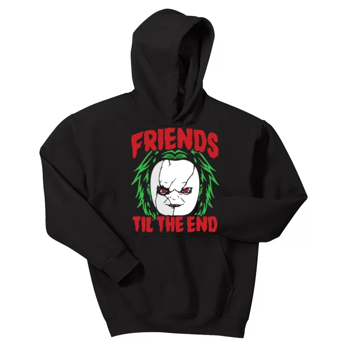 Friends Till The End Lazy Halloween Costume Horror Movie Kids Hoodie