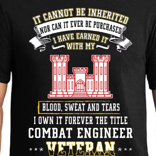 Forever The Title Combat Engineer Veteran Day Funny Xmas Pajama Set