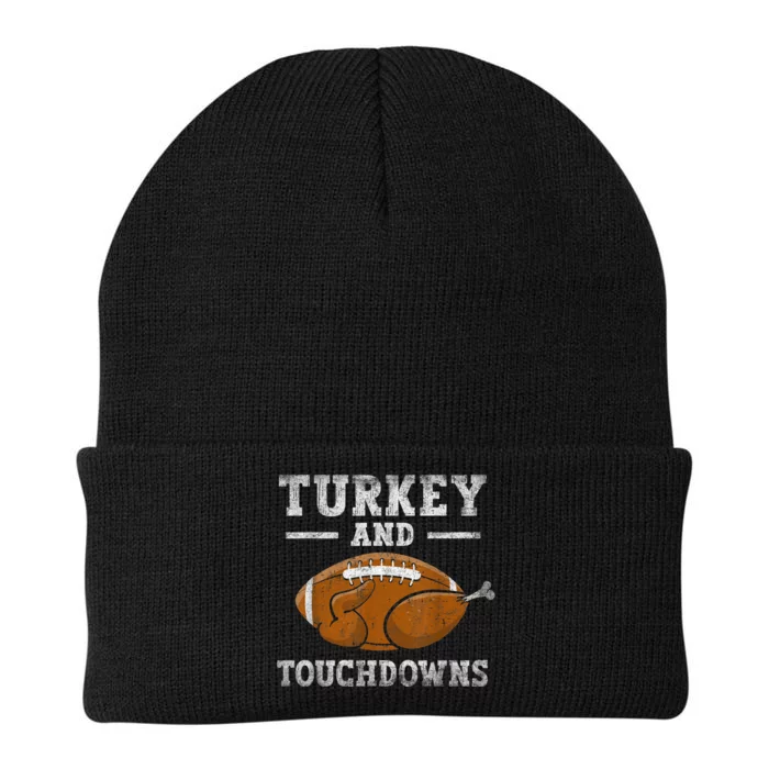 Funny Thanksgiving Turkey And Touchdowns Boy Knit Cap Winter Beanie