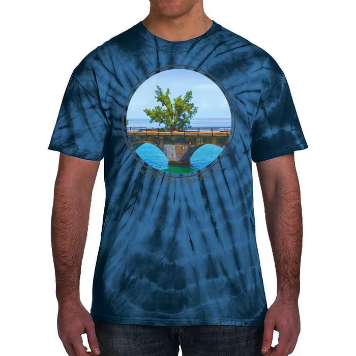 Fred The Tree Marathon Fl 7 Mile Bridge Tree Of Hope Tie-Dye T-Shirt