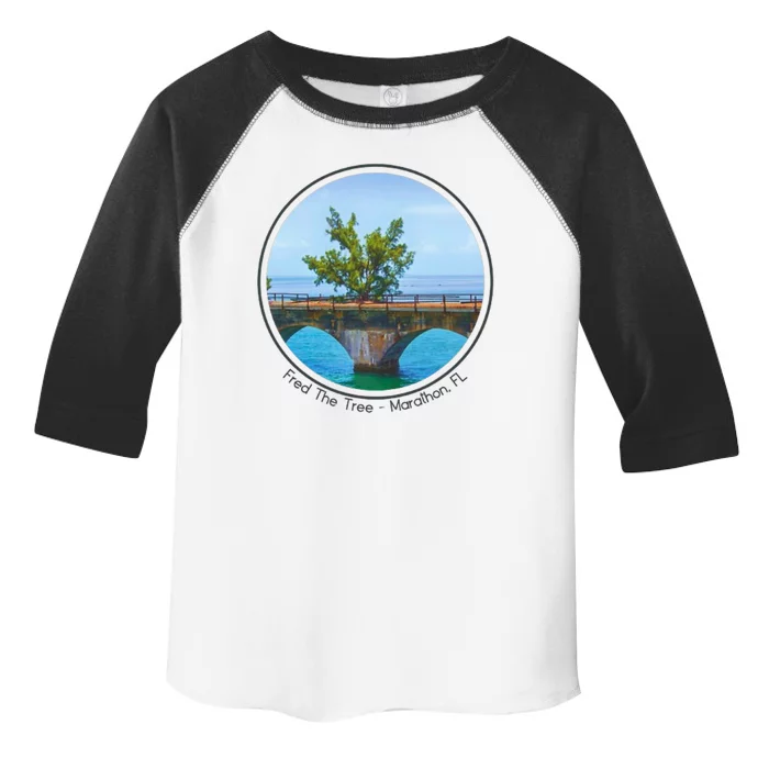 Fred The Tree Marathon Fl 7 Mile Bridge Tree Of Hope Toddler Fine Jersey T-Shirt