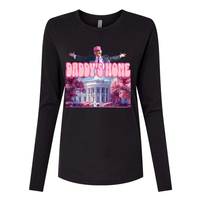 Funny Trump Take America Back DaddyS Home Trump Pink 2024 Womens Cotton Relaxed Long Sleeve T-Shirt