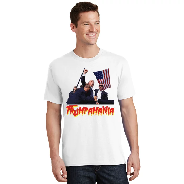 Funny Trump Trumpamania Trump Wrestling Meme Fake News Trumpamania T-Shirt