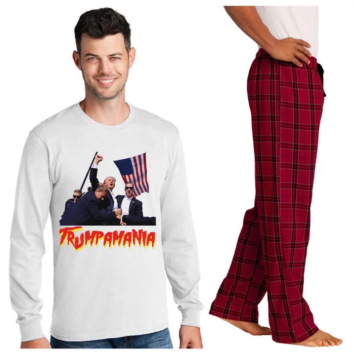 Funny Trump Trumpamania Trump Wrestling Meme Fake News Trumpamania Long Sleeve Pajama Set