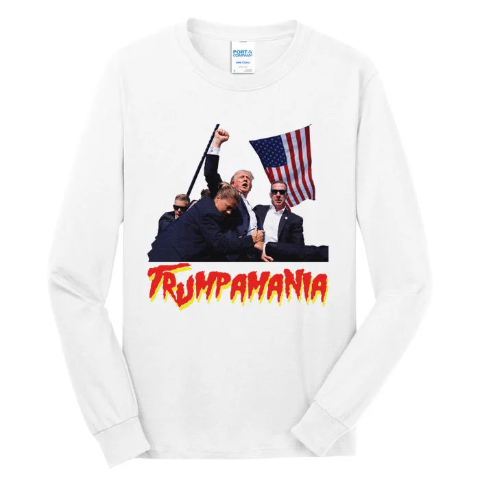 Funny Trump Trumpamania Trump Wrestling Meme Fake News Trumpamania Tall Long Sleeve T-Shirt