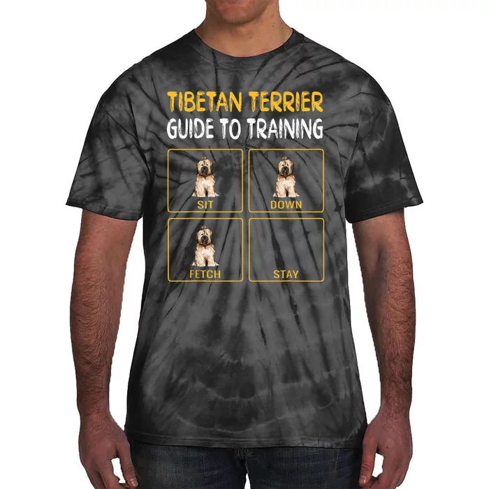 Funny Tibetan Terrier Guide To Training Dog Obedience Tie-Dye T-Shirt