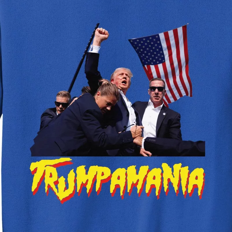 Funny Trump Trumpamania Trump Wrestling Meme Fake News Trumpamania Tall Sweatshirt