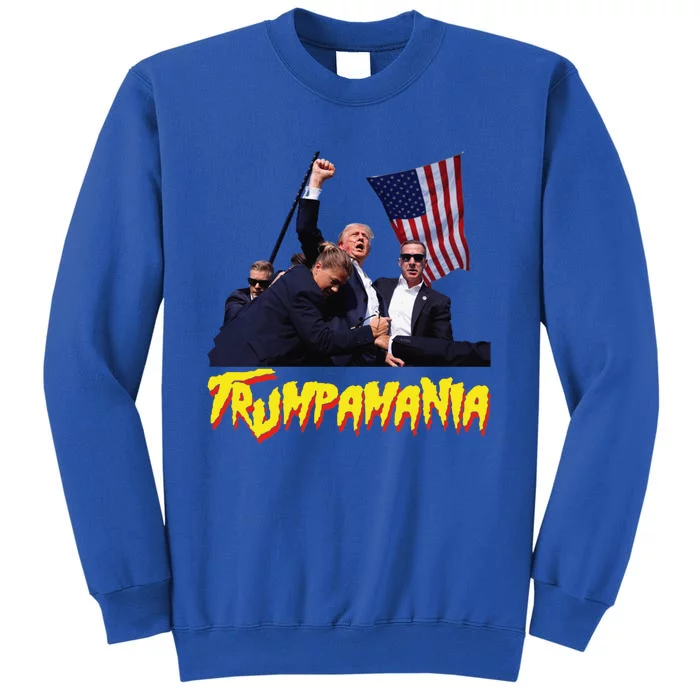 Funny Trump Trumpamania Trump Wrestling Meme Fake News Trumpamania Tall Sweatshirt