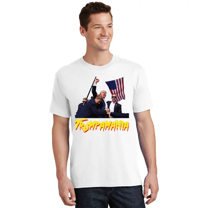 Funny Trump Trumpamania Trump Wrestling Meme Fake News Trumpamania T-Shirt