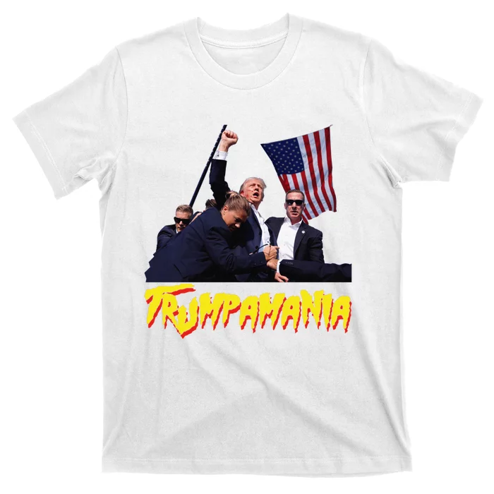 Funny Trump Trumpamania Trump Wrestling Meme Fake News Trumpamania T-Shirt