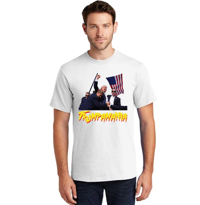 Funny Trump Trumpamania Trump Wrestling Meme Fake News Trumpamania Tall T-Shirt