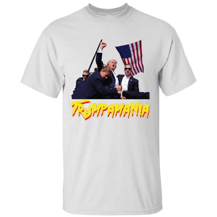 Funny Trump Trumpamania Trump Wrestling Meme Fake News Trumpamania Tall T-Shirt